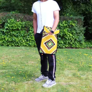 Yellow Kilim Messenger Festival Bag | www.artisangoods.co.uk 9