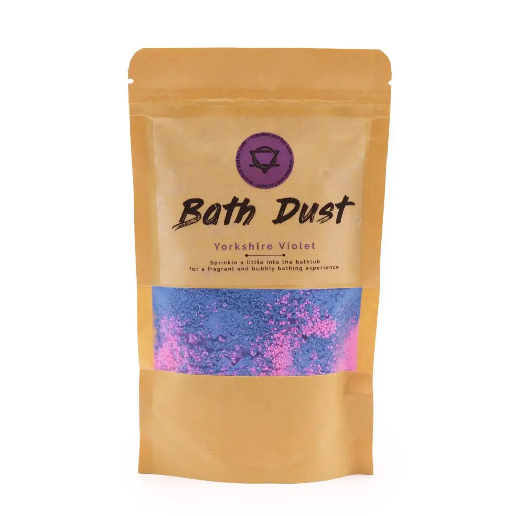 Yorkshire Violet Bath Dust 190g | www.artisangoods.co.uk